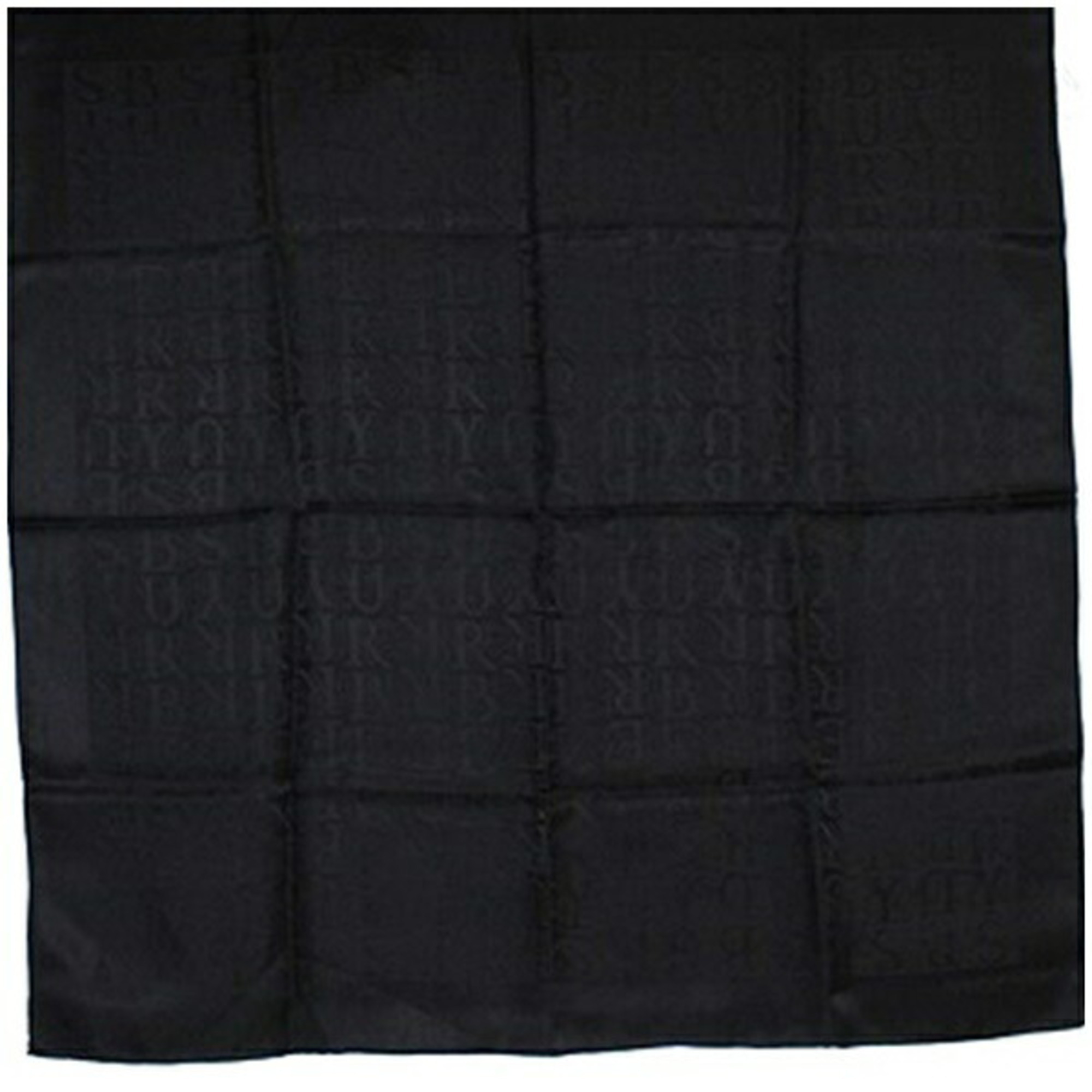 Burberry Silk Scarf Muffler Black Burberrys Women's